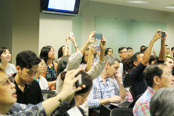 Excited participants did not want to miss what was shared!
